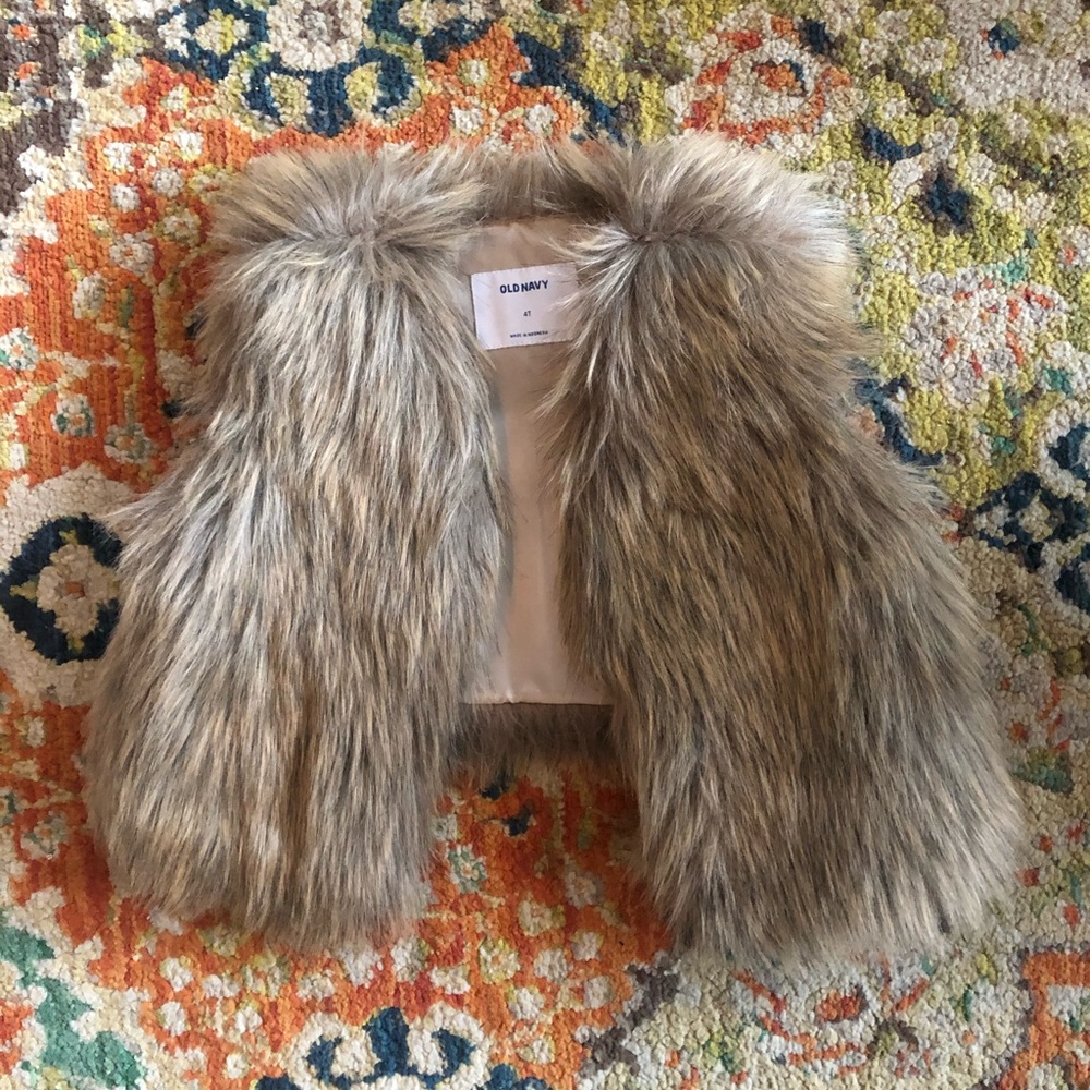 Girls 4T Faux Fur Vest